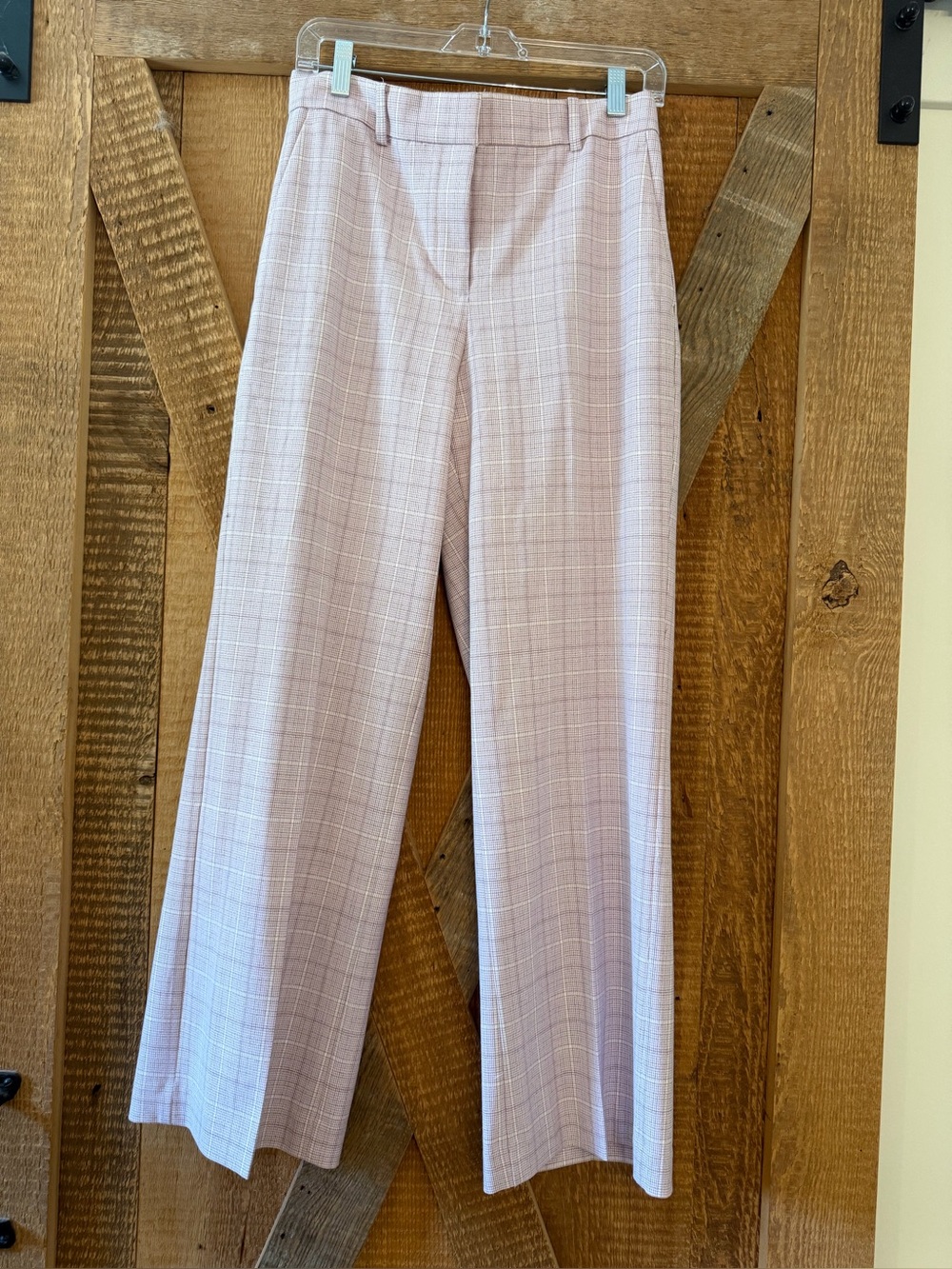 NWT Ann Taylor Lavender Plaid Trouser Pants 6P